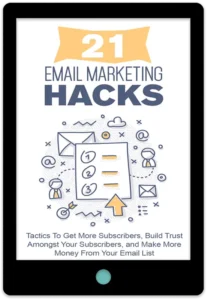 21 Email Marketing Hacks E-Book Cover