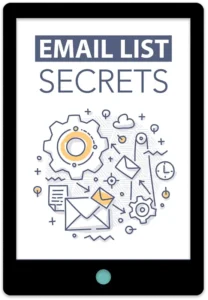 Email List Secrets E-Book Cover