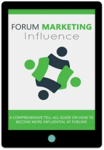 Forum Marketing Influence E-Book Cover