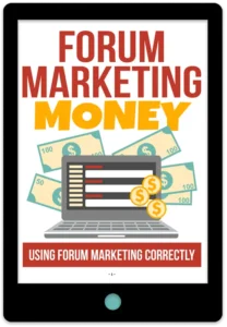 Forum Marketing Money E-Book Cover