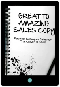 Great To Amazing Sales Copy E-Book Cover