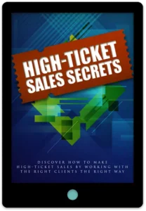 High Ticket Sales Secrets E-Book Cover