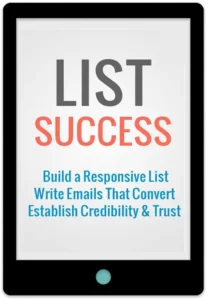 List Success E-Book Cover