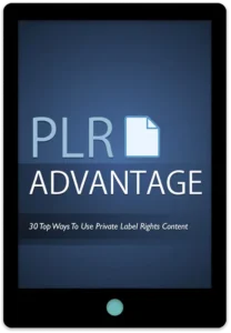 PLR Advantage E-Book Cover