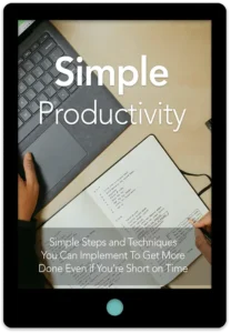Simple Productivity E-Book Cover