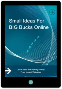 Small Ideas Big Bucks E-Book Cover