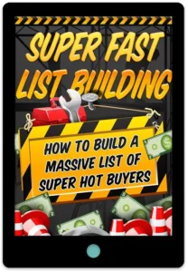 Super Fast List Building E-Book Cover