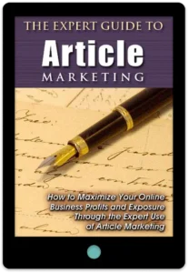 The Expert Guide To Article Marketing E-Book Cover