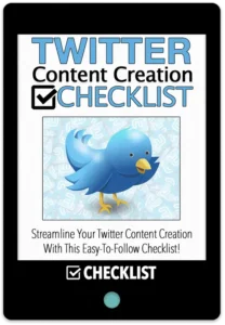 Twitter Content Creation Checklist E-Book Cover