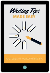 Writing Tips Made Easy E-Book Cover