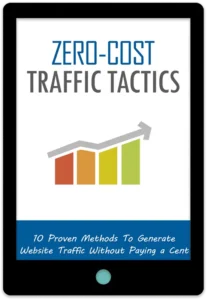 Zero Cost Traffic Tactics E-Book Cover